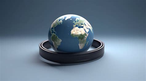 3d Interactive Earth Globe Rendered With Orbital Band Backgrounds | JPG ...