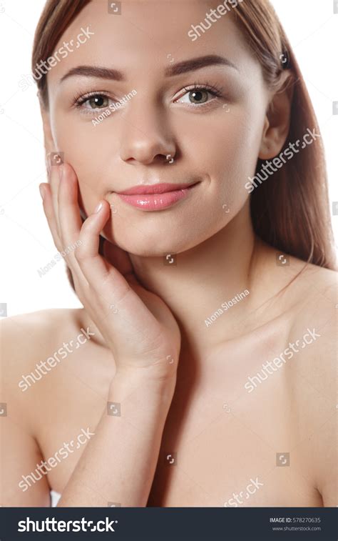 Nude Makeup Beautiful Girl Foto Stock 578270635 Shutterstock