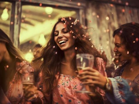 Las Chicas Se Divierten En Una Fiesta Latina Foto Premium