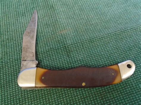 Vintage Schrade Usa Old Timer Ot Mustang Folding Hunter Knife Delrin