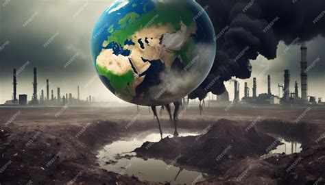 Premium Photo | Earth pollution