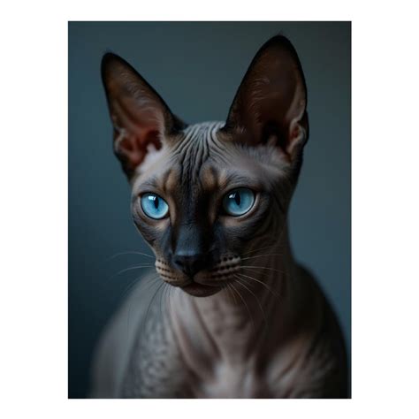 Diamond Art Kits for Adults - Sphinx Cat Blue Eyes Alert Pose 5d