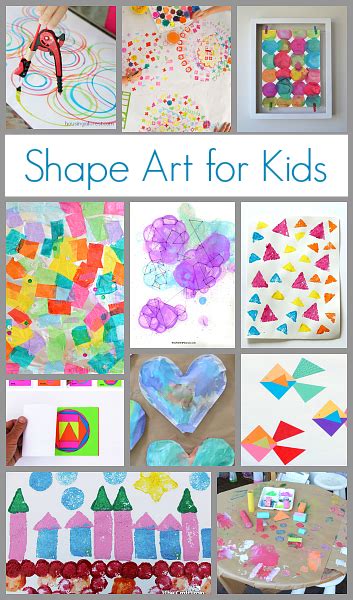 Art Projects for Kids Using Shapes | Kindergarten art, Art for kids ...