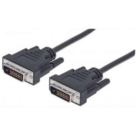 Кабель мультимедійний DVI to DVI 24+1pin, 1.8m Manhattan (328838 ...