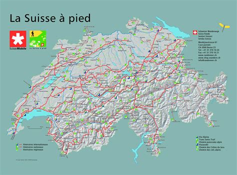 carte de la suisse avec les cantons  le relief