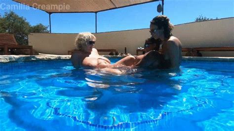 Camilla Cheyenne And Katt Have A Double Dildo In The Pool Camilla Creampie Clips4sale