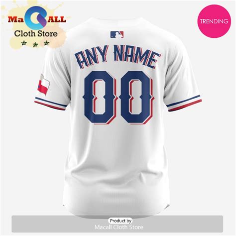 Texas Rangers Mlb Personalized 2024 Home Baseball Jersey Macall Cloth