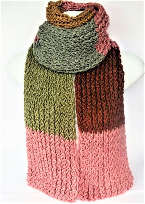 Knitted Scarf Hand Knitted Scarf Handmade Scarf Knit Scarf Etsy UK