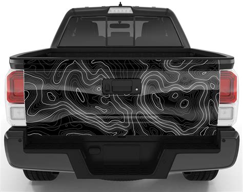 Customizable Topographic Tailgate Wrap Vinyl X Etsy