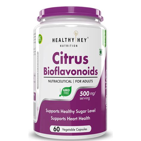 HealthyHey Nutrition Citrus Bioflavonoids 60 Vegetable Capsules