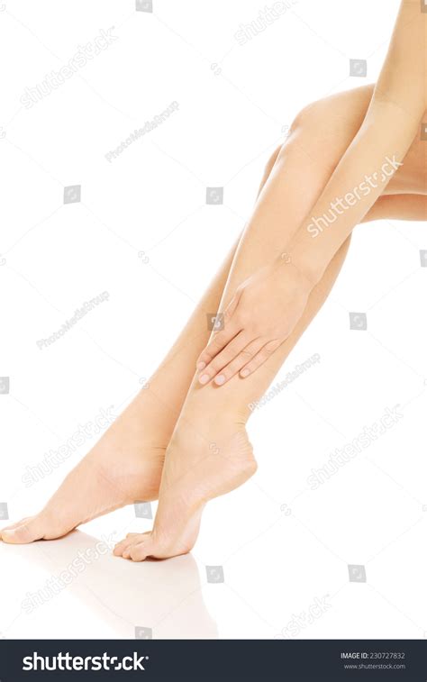 Perfect Nude Slim Female Legs Stock Photo Shutterstock