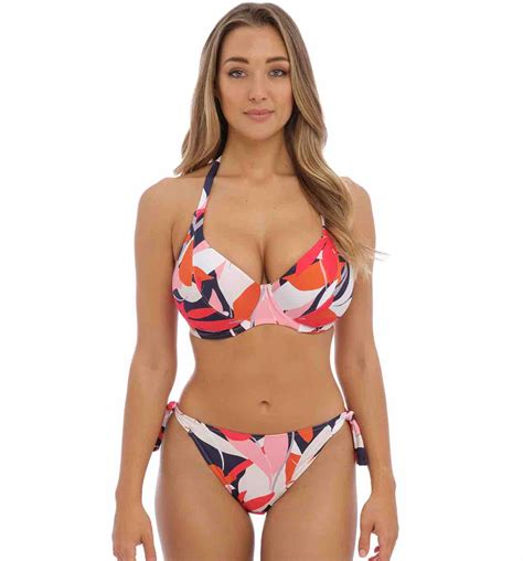Fantasie Swim Almeria Multi Uw Halter Bikini Top Storm In A D Cup Aus