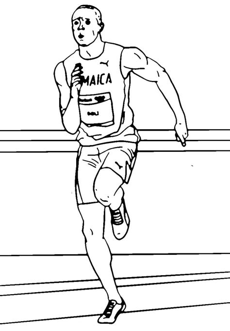 Usain Bolt Coloring Page Download Print Or Color Online For Free