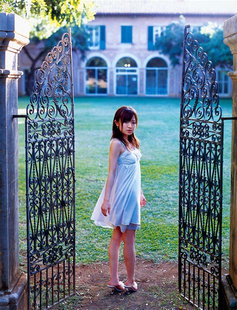 Japanese Hot Girls Asami Konno Japanese Cutie Singer White Robe Photo