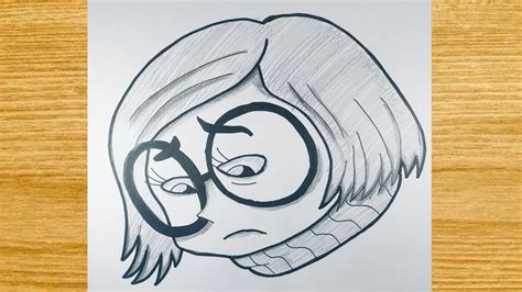 How To Draw Easy Sadness From Inside Out Youtube