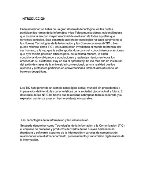 Impacto de las tics en la educación PDF