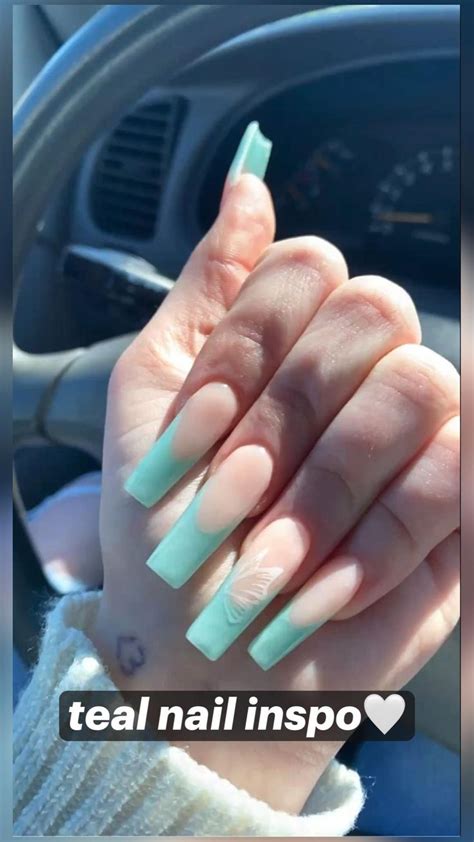 Teal Nail Inspo