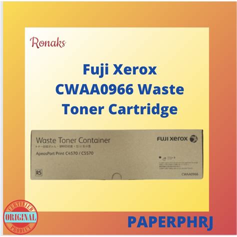 Fujifilm Fuji Xerox CWAA0966 CWAA 0966 Waste Toner Cartridge Shopee