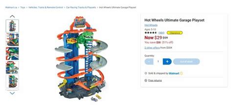 Walmart Hot Wheels Ultimate Garage Playset 29 Clearance 51 Off RedFlagDeals Forums