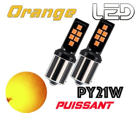 Ampoules Bau S Py W Clignotants Orange Lens Led Super Puissant Ebay