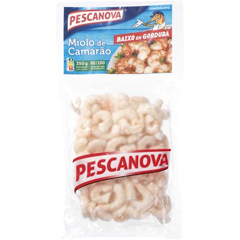 Miolo de Camarão 80 100 Ultracongelado Pescanova emb 350 gr