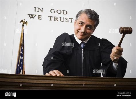 Judge with gavel Stock Photo - Alamy