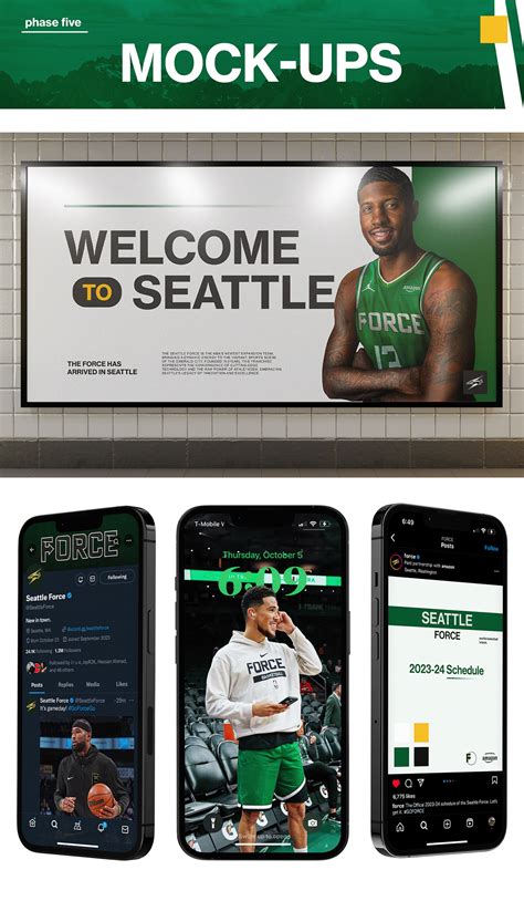 NBA Expansion: Seattle Force on Behance