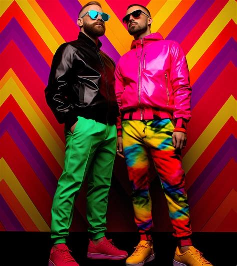 Premium AI Image Gay Myron In The Style Of Multicolored Minimalism