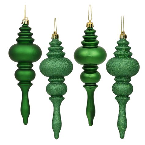 Vickerman 7 4 Finish Finial Ornament Shatterproof Plastic Christmas