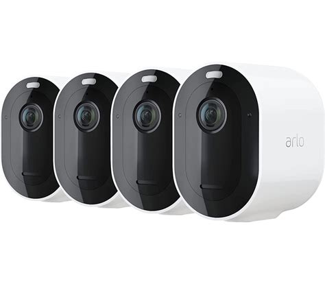 Arlo Pro 4 Wire Free Spotlight Camera 2K HDR 4 Camera Pack VMC4450P