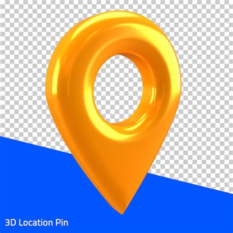 Premium Psd Pin Location D Map Pointer Icon