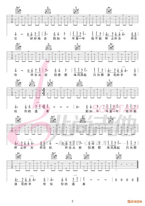 恰似你的温柔吉他谱蔡琴吉他弹唱六线谱附指弹谱 吉他园地