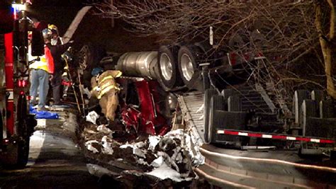 Tractor Trailer Driver Killed In Fiery Crash In Maryland Nbc4 Washington