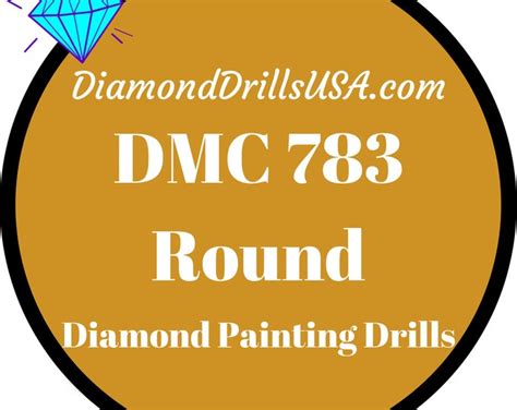 DMC 783 ROUND 5D Diamond Painting Drills Beads DMC 783 Medium - Etsy