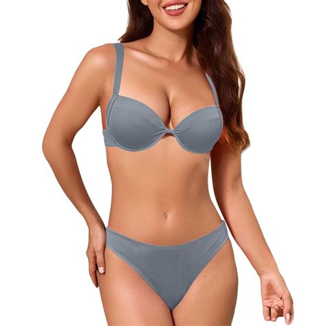 Idall Bikini Sets For Women Bathing Suit Women S Underwire Bikini High Cut Bikini Swimwear