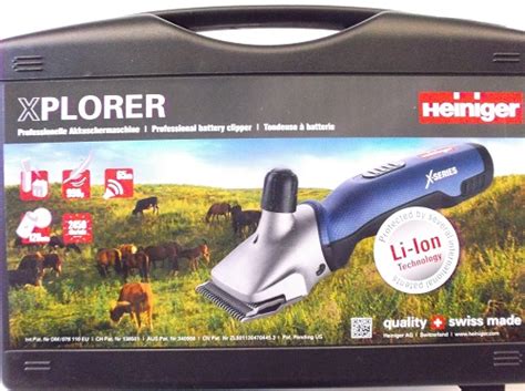 Машинка для стрижки лошадей и КРС Heiniger Xplorer — купить в ЛТК с ...