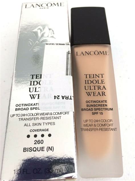 Lancome Teint Idole Ultra Wear 24h Foundation Sunscreen Spf 15 Bisque 260 N Lancme Spf