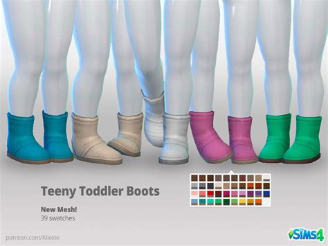 Teeny Toddler Boots - The Sims 4 Create a Sim - CurseForge