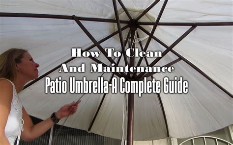 how to clean patio umbrella