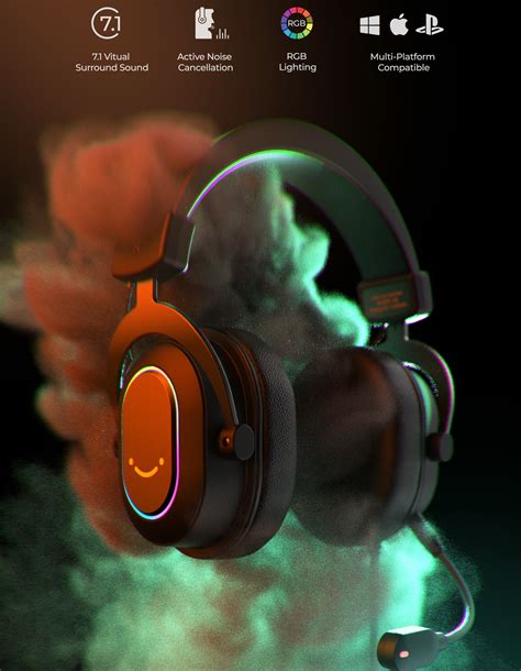 FIFINE H6 24-bit 7.1 Surround Sound USB Gaming Headset with 320g Weigh ...