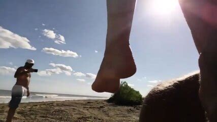 Blonde Slut Sucks Old Guys Dick On The Beach In Florida