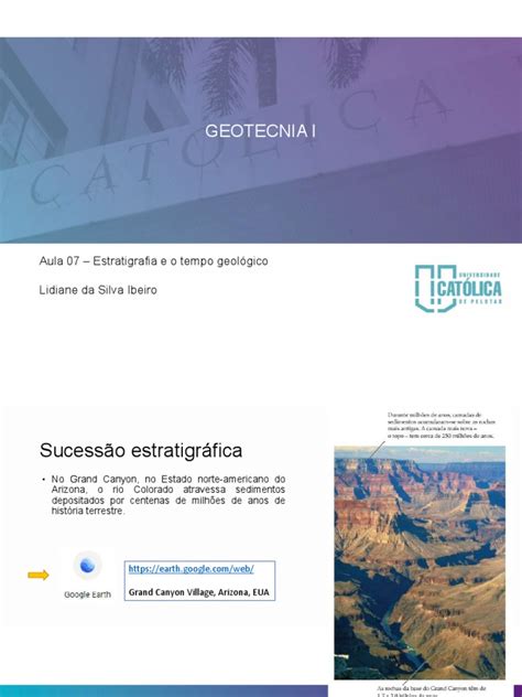 Aula 7 Estratigrafia E O Tempo Geológico Pdf Geologia