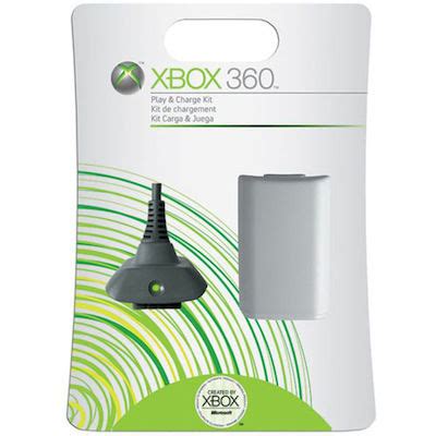 Xbox 360 Play & Charge Kit White Gray Original NEW - Vintage Toy Mania
