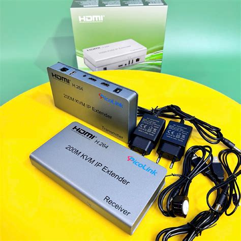 Bộ Kéo Dài Hdmi Qua Mạng Lan 200m Có Usb Converter Hdmi Lan Pl