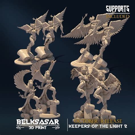 Watcher Of Justice Nude And Normal Set X8 3D Model 3D Printable CGTrader