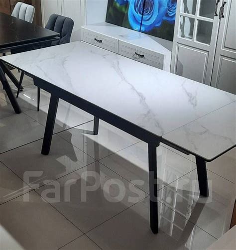 Стол обеденный раскладной Монако-2 100% керамика, прямоугольный, новый ...