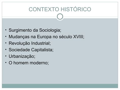 1º Ano Surgimento da sociologia PPT