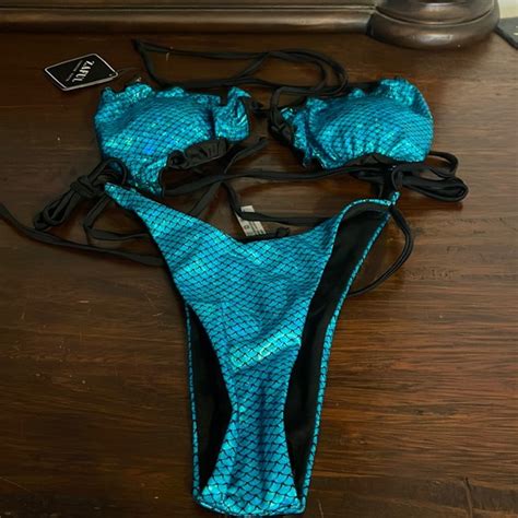 Zaful Swim Nwt Mermaid Bikini Poshmark