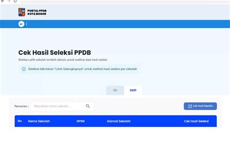 Hari Ini Pengumuman Ppdb Smp Kota Bogor 2023 Jam Berapa Cek Hasil