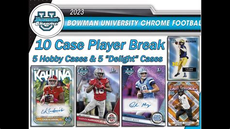 Cases Bowman Chrome U Case Hobby Delight Player Break